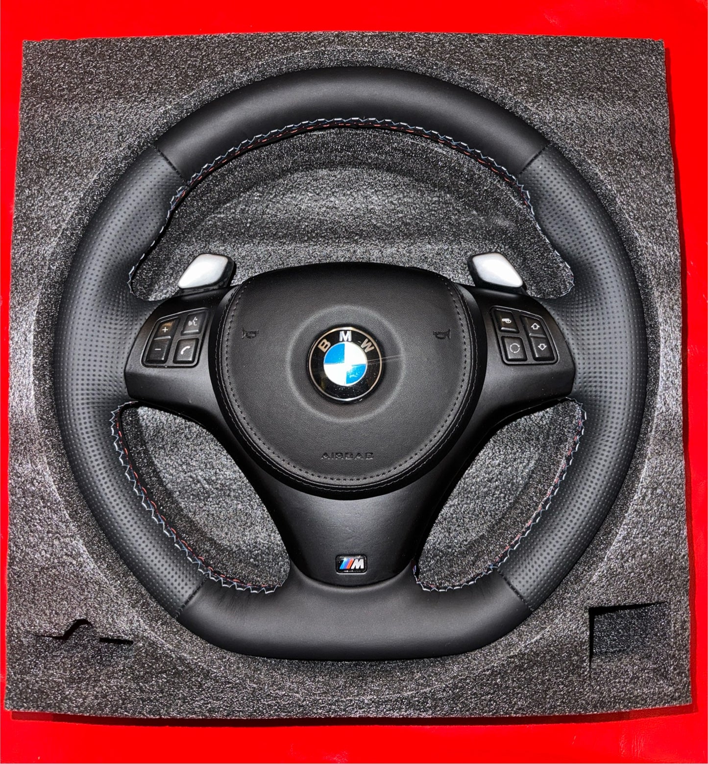 BMW E9x Leather Airbag Cover