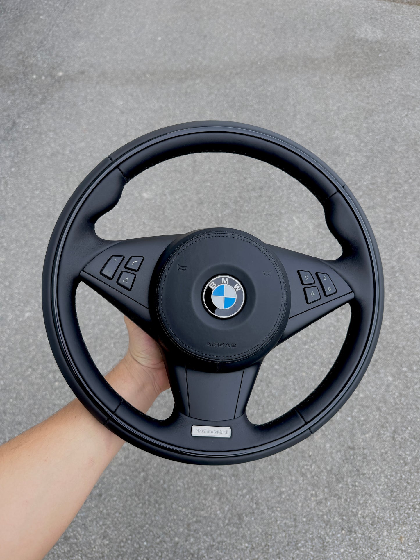 BMW E6x Leather Airbag Cover